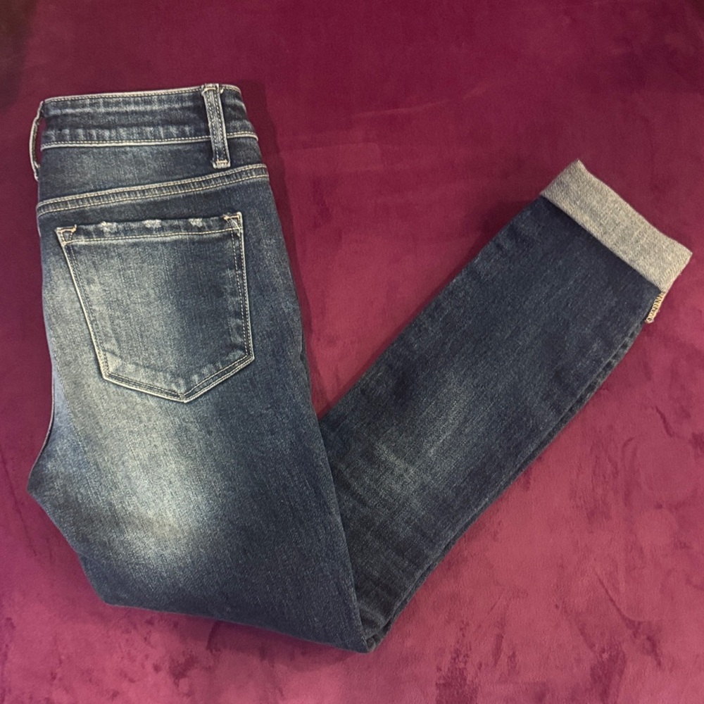 Vervet Women’s Distressed Denim Blue Jeans size 27 - Picture 12 of 15